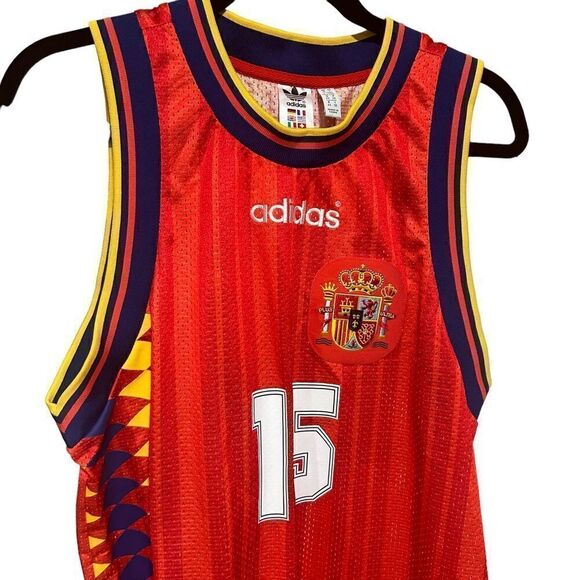 Adidas Originals Red Spain 15 Mesh Jersey Dress - Picture 5 of 10